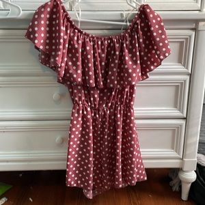 NWT polka dot romper